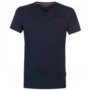 Pierre Cardin V Neck T Shirt Mens - Navy