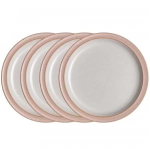 Elements Sorbet Pink 4Pc Dinner Plate Set
