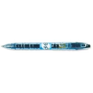 Pilot Begreen B2P Rollerball Pen Recycled Retractable 0.7mm Tip 0.39mm Line Black Pack of 12