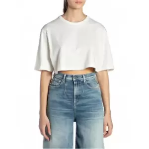 REPLAY Replay Atelier Crop T L24 - White