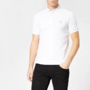 Armani Exchange Tonal Logo Polo Shirt White Size XL Men