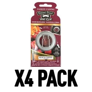 Black Cherry (Pack Of 4) Yankee Candle Smart Scent Vent Clip