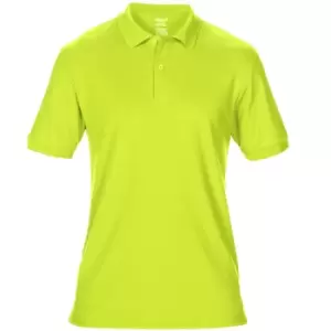 Gildan Mens DryBlend Adult Sport Double Pique Polo Shirt (S) (Safety Green)