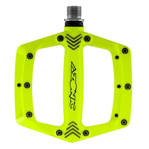 Azonic Americana MTB Pedals Neon Yellow 9/16