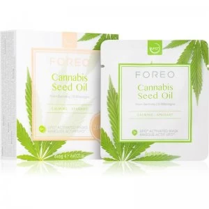 FOREO UFO Cannabis Seed Oil Soothing Mask With Hemp Oil 6 x 6 g
