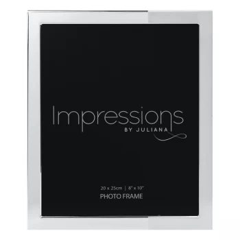 8" x 10" - IMPRESSIONS Pollished & Satin Silverplated Frame