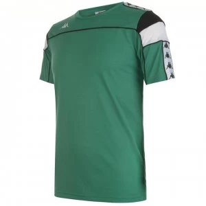 Kappa Slim Fit Arar T Shirt - Green/Black