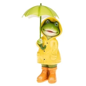 Puddle Frog Standing Girl Small Ornament