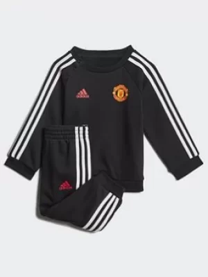 adidas Manchester United 3-stripes Baby Jogger Set, Black, Size 12-18 Months
