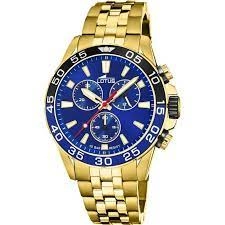 Lotus Blue and Gold Chronograph Sports Watch - L18769/1