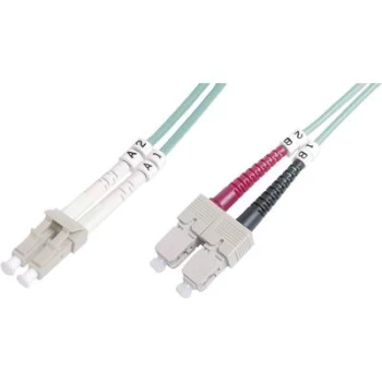 Digitus DK-2532-05/3 Fibreglass FO Cable [1x LC plug - 1x SC plug] 50/125 µ Multimode OM3 5.00 m