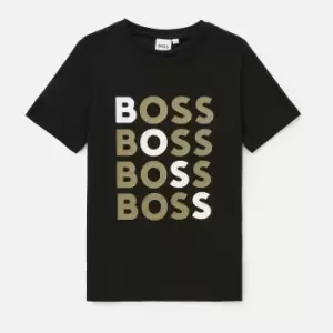 Hugo Boss Boys' Logo Short Sleeve T-Shirt - Black - 6 Years
