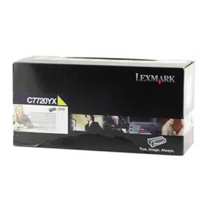 Lexmark C7720YX Yellow Laser Toner Ink Cartridge