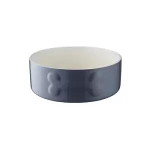 Dog Bowl - Quality Ceramic - 20cm - Grey - Grey - Mason Cash