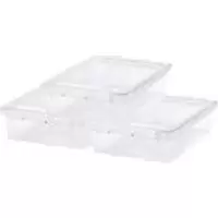 SmartStore Storage Boxes Plastic Clear 30 (W) x 40 (D) x 19.8 (H) cm