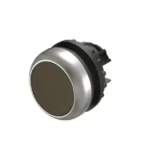 Eaton Black Push Button - Momentary, M22 Series, 22.5mm Cutout, Round