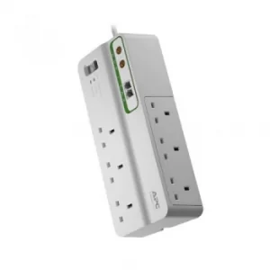 Apc Homeoffice Surgearrest 6 Outlets With Phone And Coax Protection 230v Uk