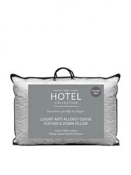 Hotel Collection Luxury Anti-Allergy Goose Feather And Down Pillows (Pair)