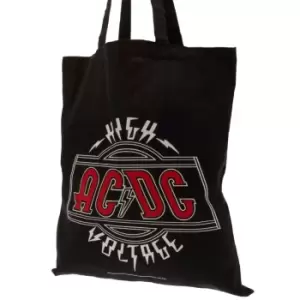 AC/DC Canvas Tote Bag (One Size) (Black)