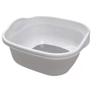 Addis Premium Soft Touch Washing Up Bowl, White / Grey, 32x15.5cm
