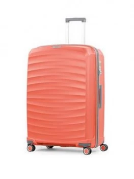 Rock Luggage Sunwave Large 8-Wheel Suitcase - Peach
