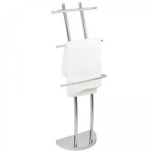 Lloyd Pascal Chrome 3 Arm Arched Towel Stand