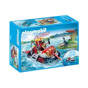 Playmobil 9435 Action Dino Hovercraft With Underwater Motor