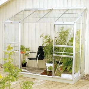 Vitavia Ida 8' x 4' Aluminium Greenhouse with FREE Base - Toughened Glass