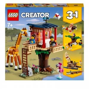 LEGO Creator: 3 in 1 Safari Wildlife Tree House Set (31116)