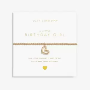Gold Birthday Girl Gold 17.5cm Stretch Bracelet 6181