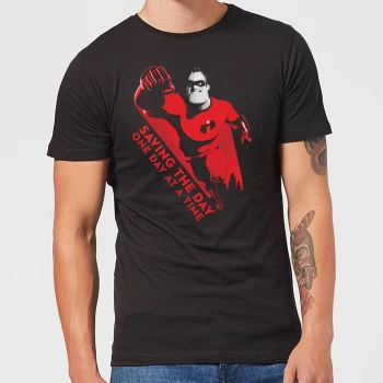 Incredibles 2 Saving The Day Mens T-Shirt - Black - 5XL
