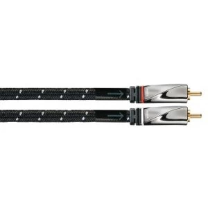 Avinity Audio cable 2 RCA plugs - 2 RCA plugs, fabric, gold-plated, 2 m