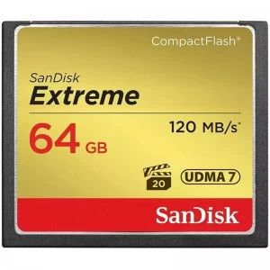 SanDisk Extreme Compact Flash 64GB Memory Card