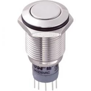 Tamper proof pushbutton 250 V AC 3 A 2 x OnOn TRU COMPONENTS
