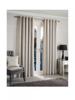Luxe Collection Glimmer Lined Eyelet Curtains
