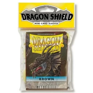 Dragon Shield Japanese Size Brown Card Sleeves - 50 Sleeves