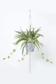 Artificial Hanging Basket Spider Plant, 95 cm