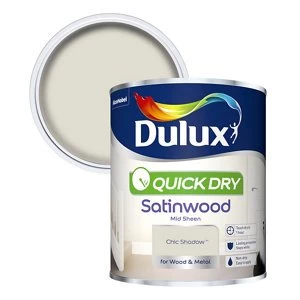 Dulux Quick Dry Chic Shadow Satinwood Mid Sheen Paint 750ml