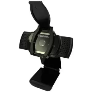 Verbatim AWC-01 Full HD webcam 2560 x 1440 Pixel, 1920 x 1080 Pixel Clip mount, Stand