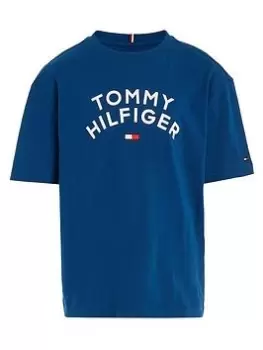 Tommy Hilfiger Boys Flag T-Shirt - Deep Indigo, Navy, Size 10 Years