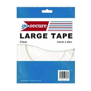 GoSecure Large Tape 25mmx66m Clear Pack of 24 PB02299