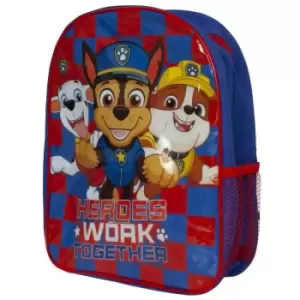 Childrens/Kids Heroes Work Together Arch Backpack (One Size) (Red/Navy) - Paw Patrol