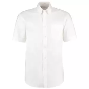 Kustom Kit KK109 Mens 14.5" Short Sleeve White Oxford Shirt