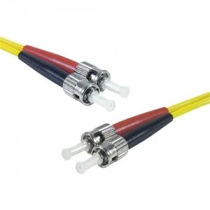 Connect 392300 fibre optic cable 1m LSZH OS2 2x ST Yellow