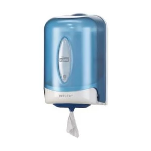 Tork Reflex Mini Wiper Dispenser Smoked Blue Centrefeed