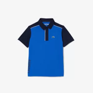 Boys' Lacoste SPORT Ultra-Dry Pique Polo Size 12 yrs Navy Blue / Blue