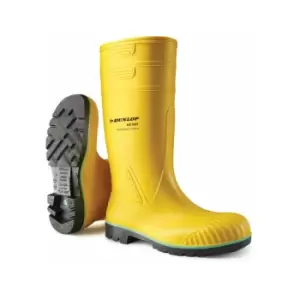 Dunlop - acifort heavy duty Safety Wellington Boot yellow sz 8 - Yellow - Yellow
