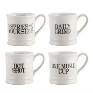 Creative Tops Stir It Up Espresso Mugs - Set of 4
