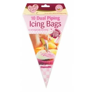 Queen of Cakes Dual Icing Piping Bags Pack 10