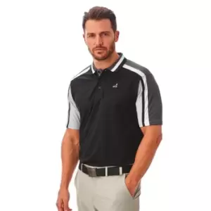 Under Par Cut and Sew Golf Polo Mens - Black